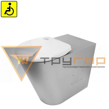 Унитаз напольный без бака антивандальный для ЛсОВ